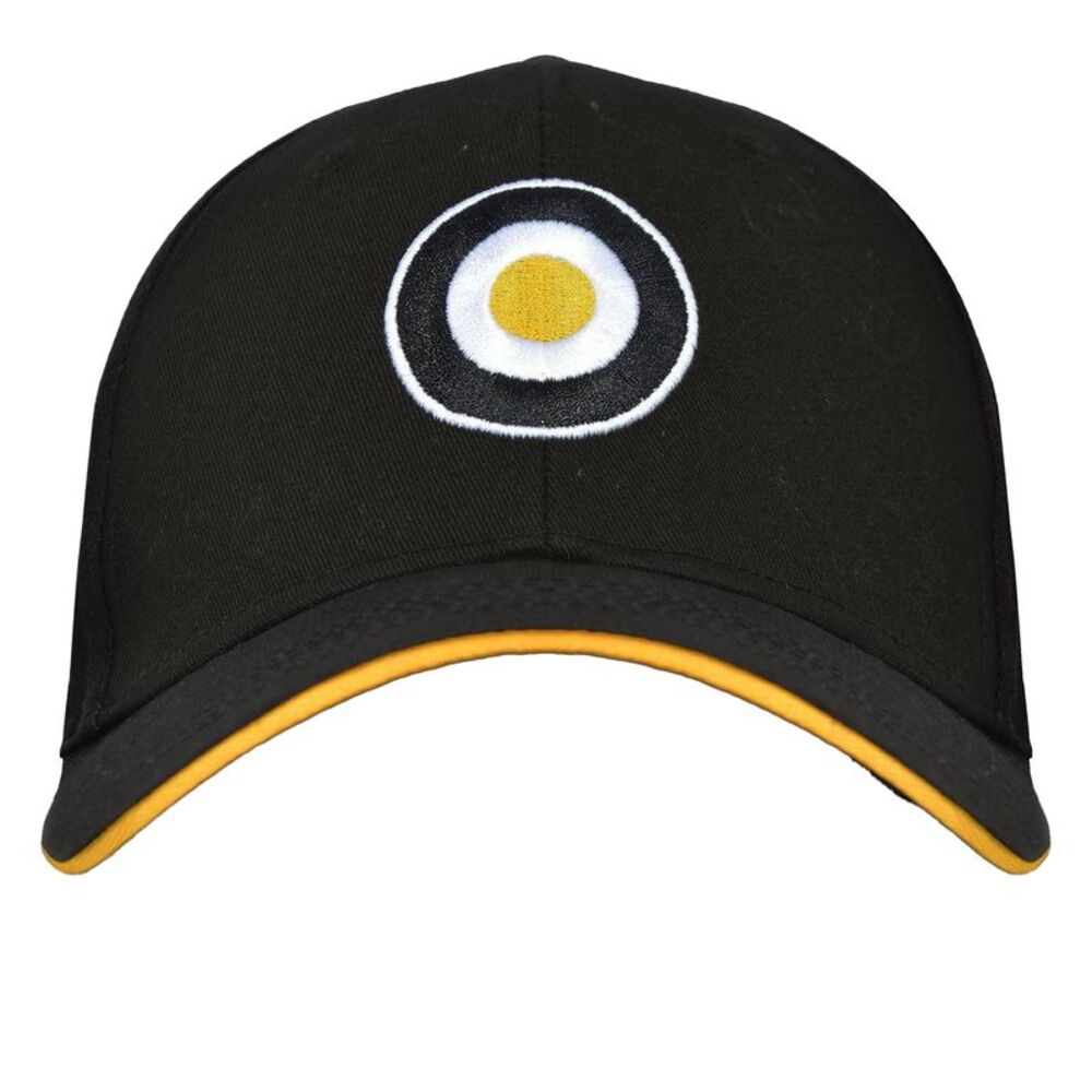 Lambretta Mens Target  Baseball Cap / Black/Gold
